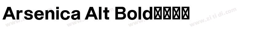 Arsenica Alt Bold字体转换